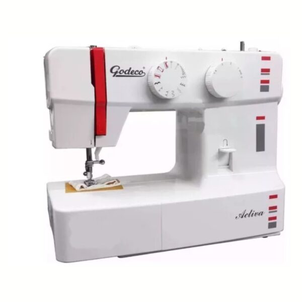 Maquina De Coser Godeco Activa 9 Diseños Recta Color Blanco